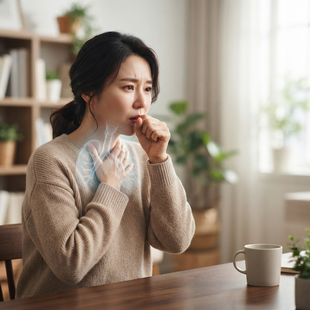 감기는 아닌데 마른기침이 계속될 때, 원인은 무엇일까?
